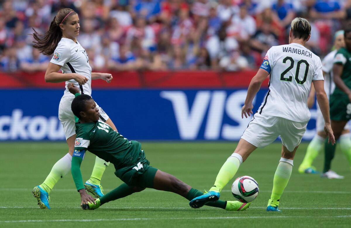 Estados Unidos se impone ante Nigeria en el Mundial de mujeres.