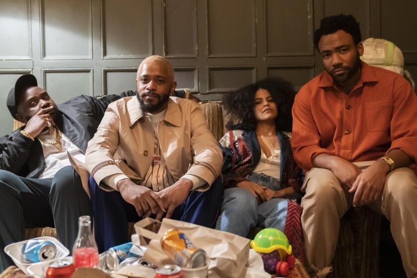 Brian Tyree Henry, Lakeith Stanfield, Zazie Beetz and Donald Glover in 'Atlanta.'