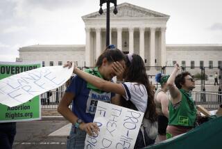 WASHINGTON, DC - JUNE 24: Pro-life activists react to the Dobbs v Jackson Women’s Health Organization ruling which overturns the landmark abortion Roe v. Wade case in front of the U.S. Supreme Court on June 24, 2022 in Washington, DC. (Photo by Anna Moneymaker/Getty Images)