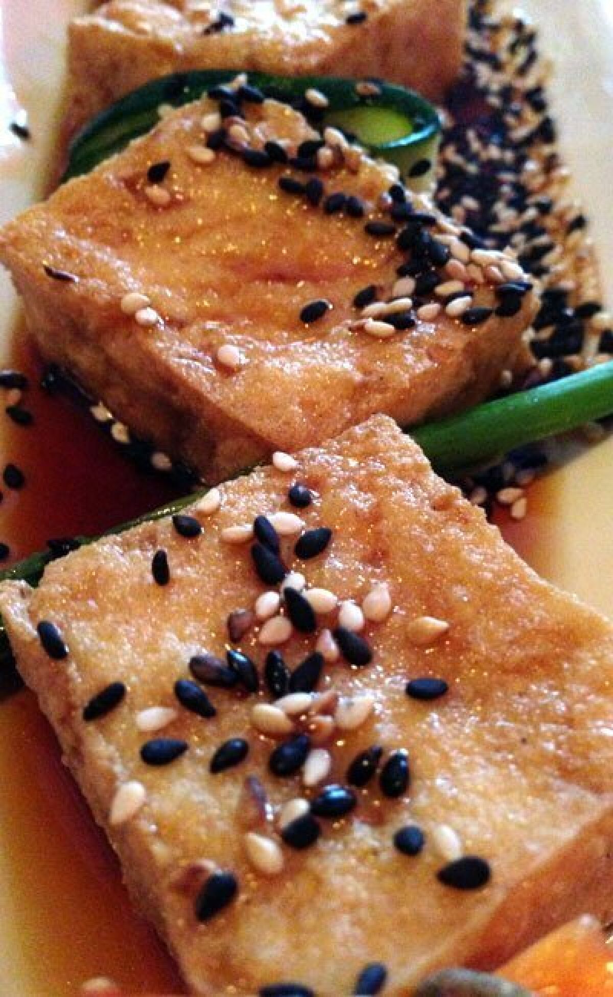 The tofu yakitori at Daofu, formerly Tao restaurant, in North Park.