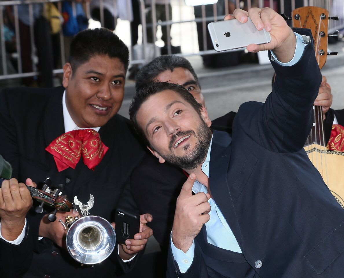 Actor Diego Luna poses at the premiere of "The Book of Life" at Regal Cinemas L.A. Live on Oct. 12, 2014, in Los Angeles.