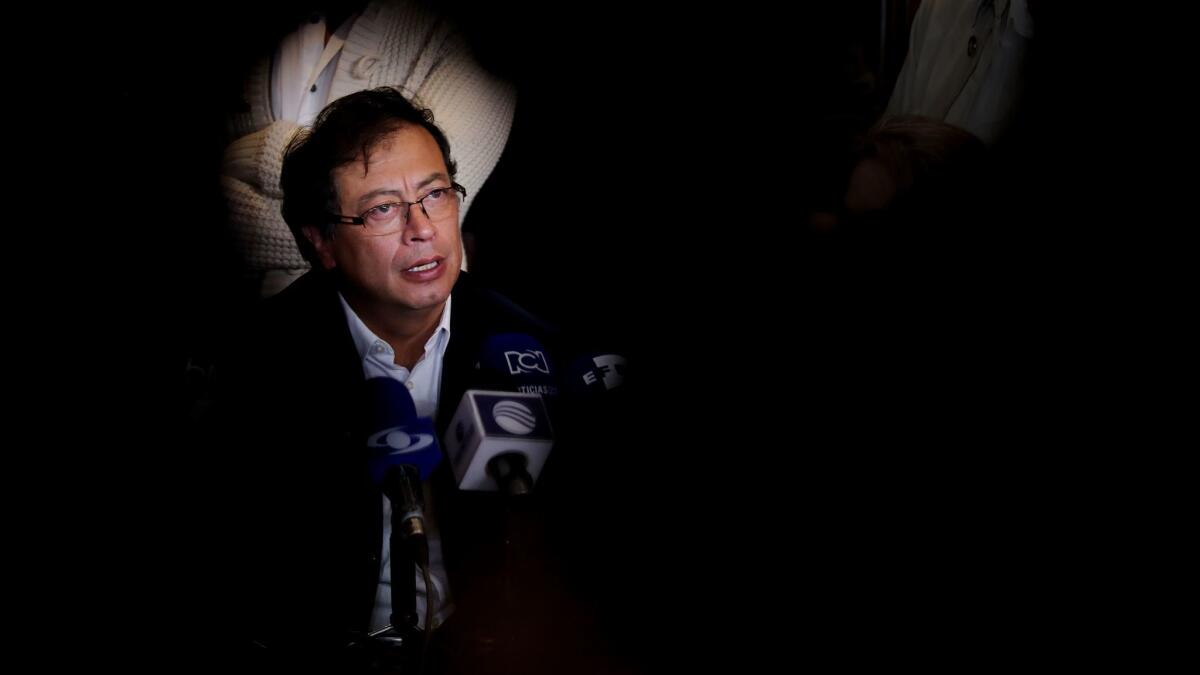 Leftist Colombian presidential candidate Gustavo Petro is a former mayor of Bogota.