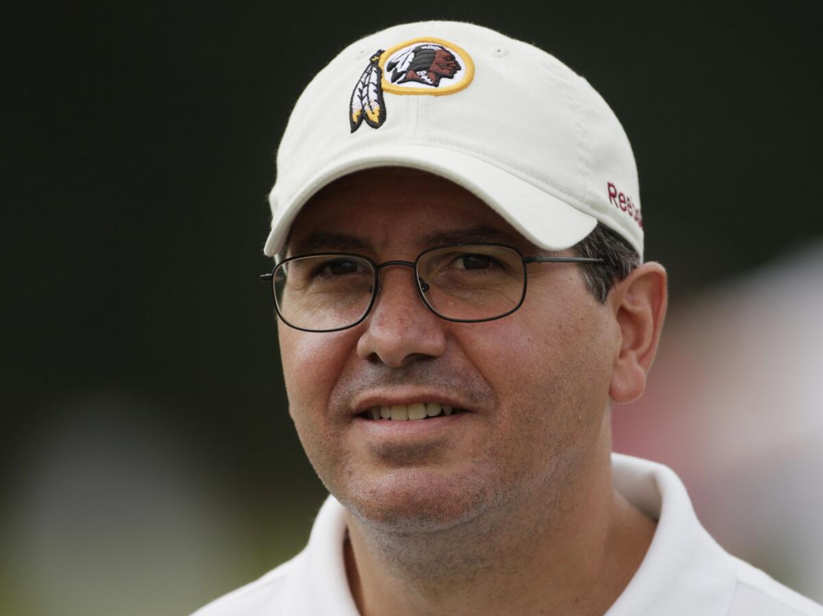 Washington Redskins owner Daniel Snyder, shown in 2010, has vowed never to change the name of his team.