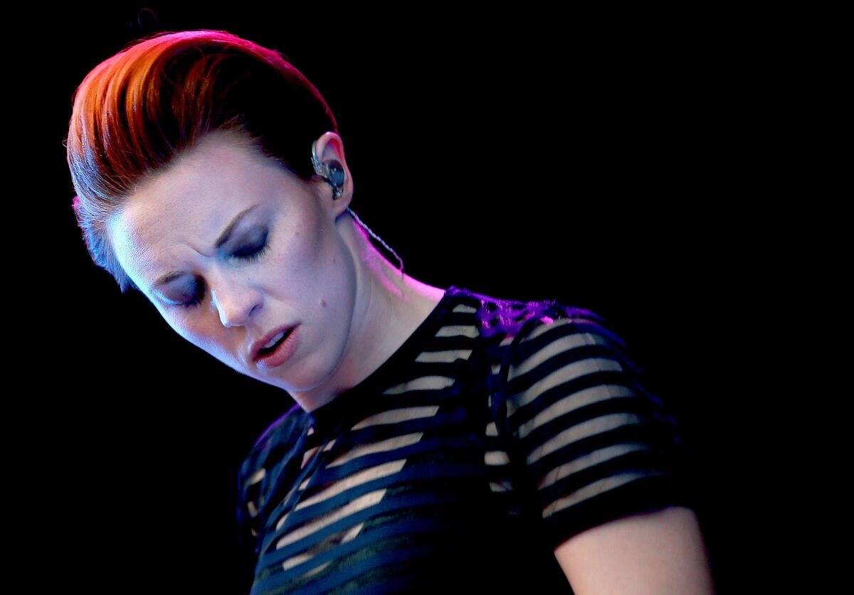 Elly Jackson fronts the English synthpop band La Roux.