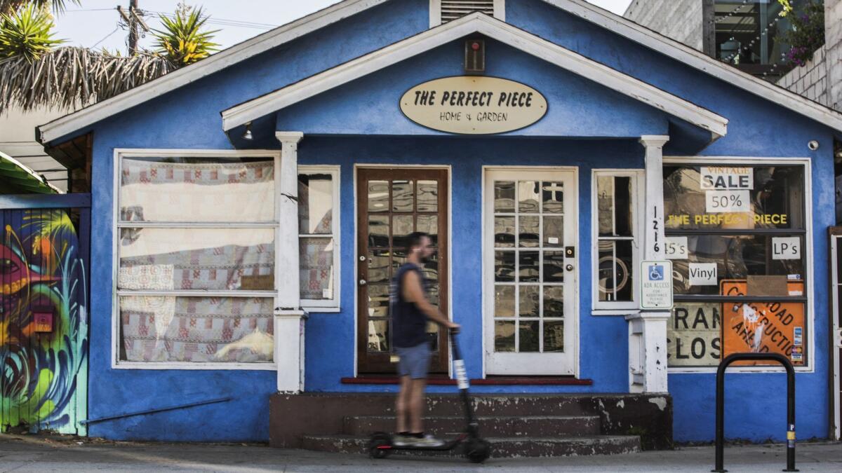 The Perfect Piece is one of many businesses that have not allowed Bird scooter parking or riding in front of their stores.