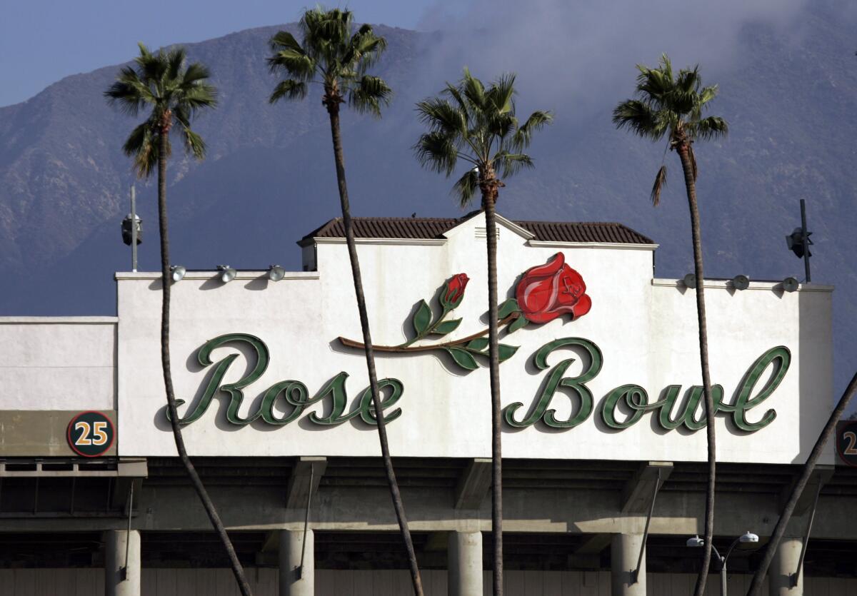 The Rose Bowl, home to the UCLA Bruin 