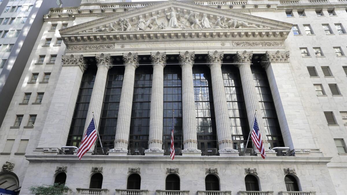 The New York Stock Exchange.