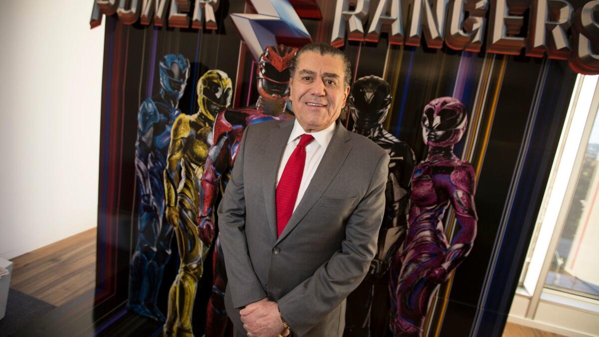 Los Angeles billionaire Haim Saban created one of the biggest television hits of the 1990s: "Mighty Morphin Power Rangers." His "Power Rangers" movie hits theaters March 24.