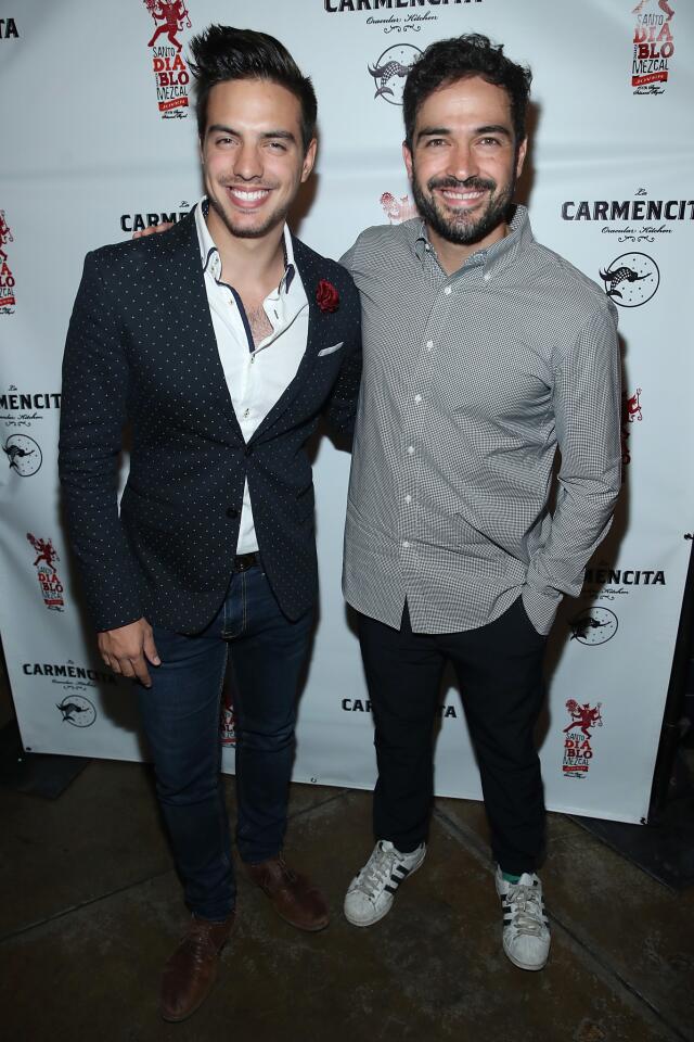 Vadhir Derbez and Alfonso Herrera attend the La Carmencita Celebrates Its Grand Opening on June 29, 2017 in Los Angeles, California.