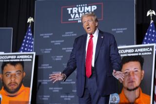 Republican presidential nominee former President Donald Trump arrives for a campaign rally at the Gaylord Rockies Resort & Convention Center, Friday, Oct. 11, 2024, in Aurora, Colo. (AP Photo/Alex Brandon)