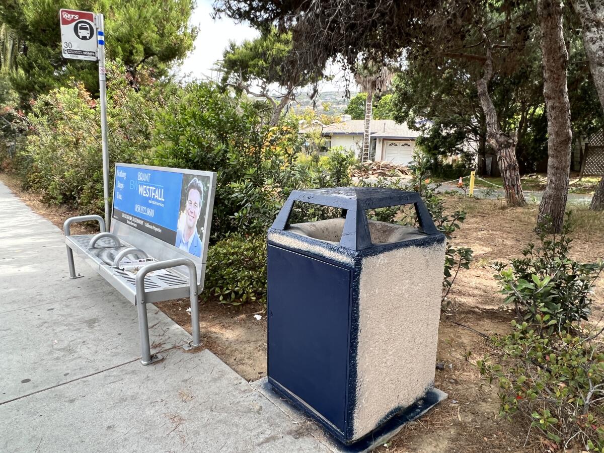 This new trash receptacle was installed May 25, replacing another that went weeks without servicing.