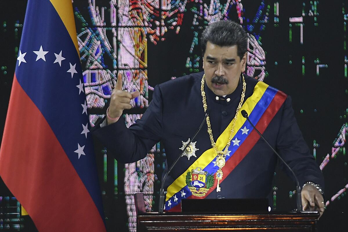 Foto tomada el 27 de enero del 2022 del presidente venezolano Nicolás Maduro 