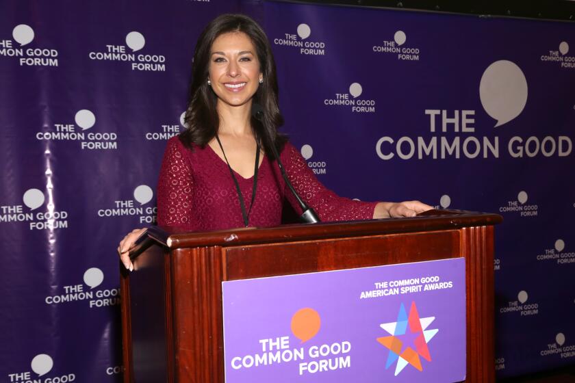 Ana Cabrera speaks at The Common Good Forum & American Spirit Awards 2018 at The Common Good Forum in New York City in 2018.