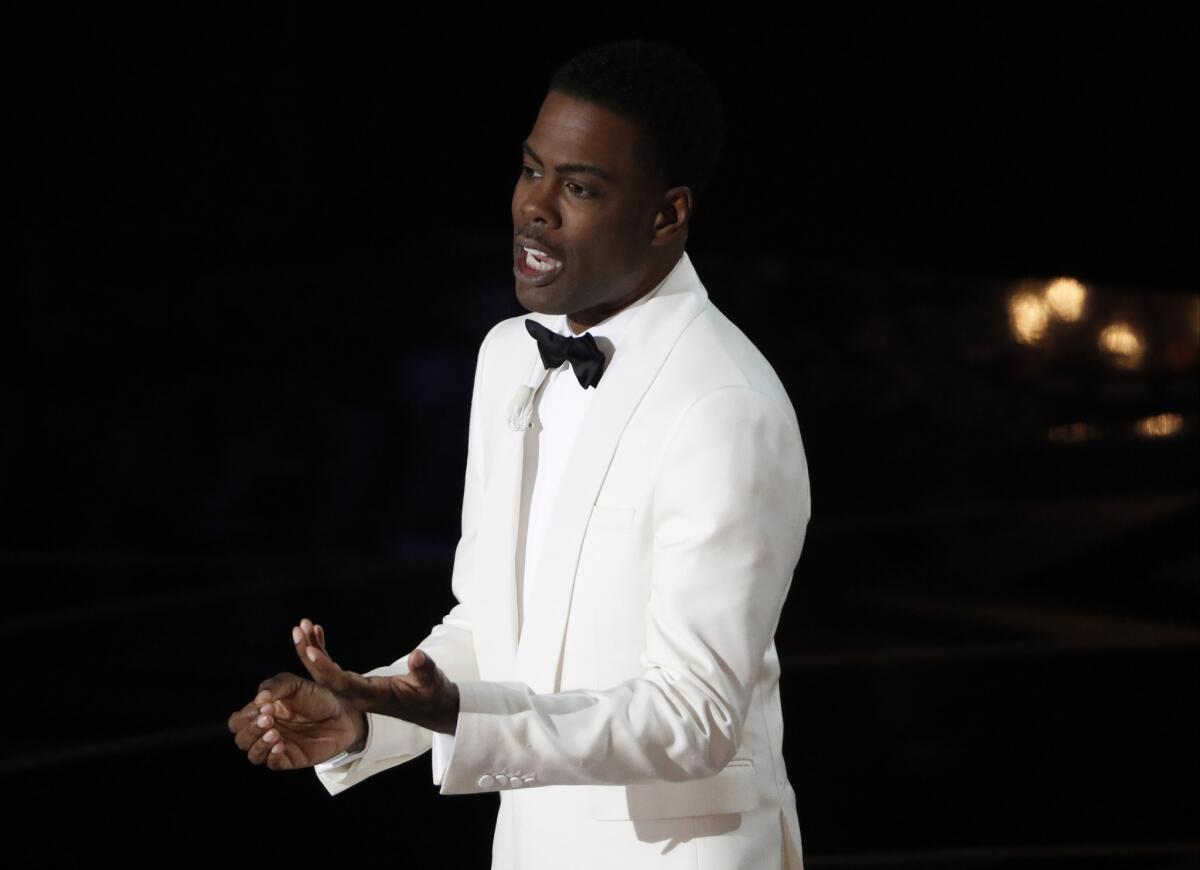 Chris Rock hosts the 88th Academy Awards on Sunday in Hollywood.