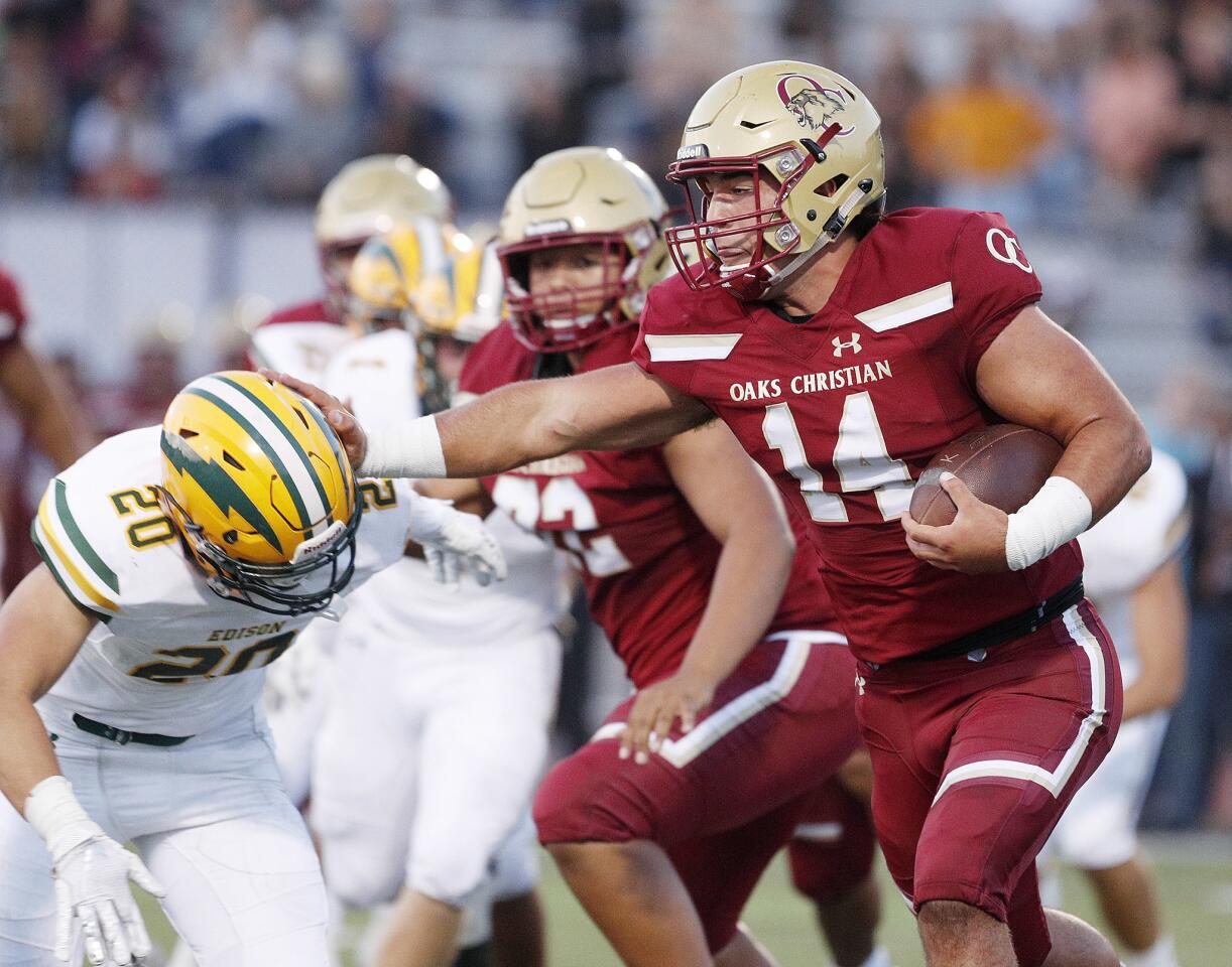 Photo Gallery: Edison vs. Oaks Christian in non-league football