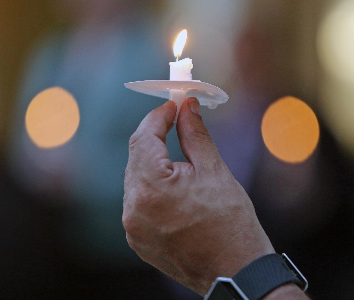 Photo Gallery: Vigil of Healing on Burbank City Hall steps for eleven killed in Pittsburgh Synagogue