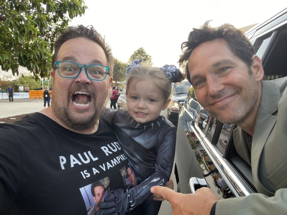 Ad exec Jason Croddy was excited to meet his superhero, "Ant-Man" actor Paul Rudd, just as S.D. Comic-Con was closing.