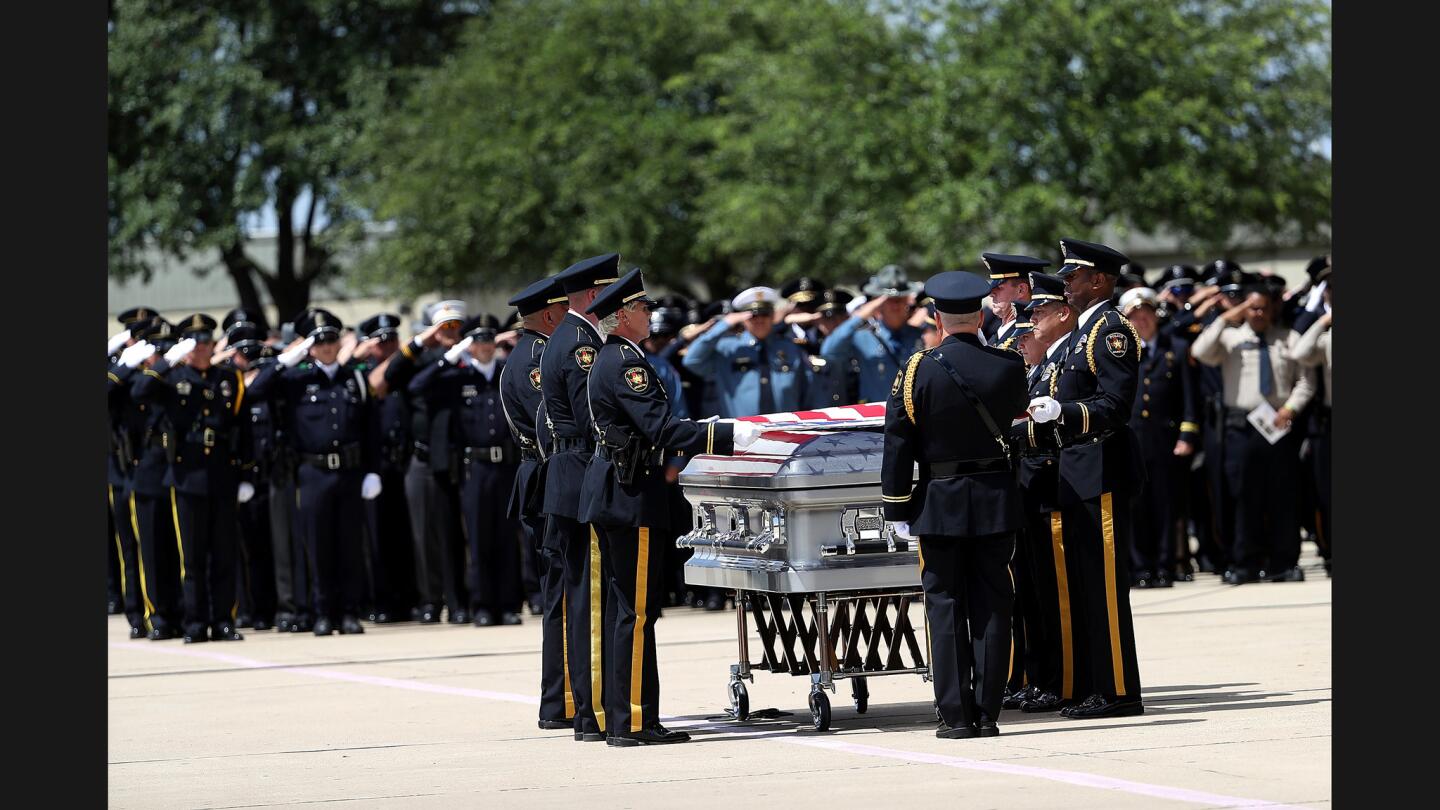 Officer Brent Thompson's funeral