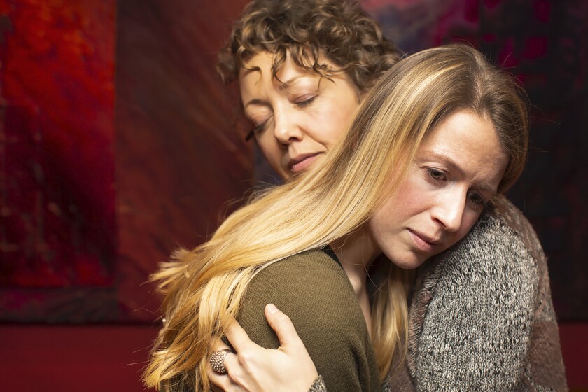 Sydney Berk and Melanie Cruz in "Never Not Once"