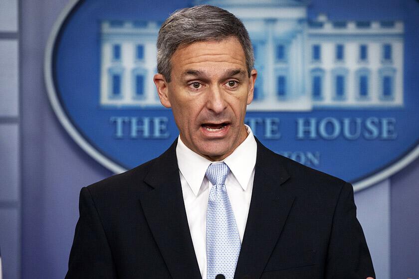Last June, Ken Cuccinelli was named to a new position of “principal deputy director” of the U.S. immigration agency. He is now acting deputy Homeland Security secretary, the department’s No. 2 position.