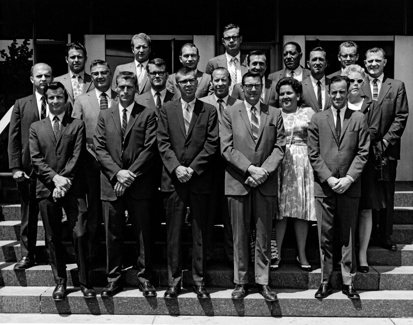 John Stanley Ford and IBM colleagues in the 1950s