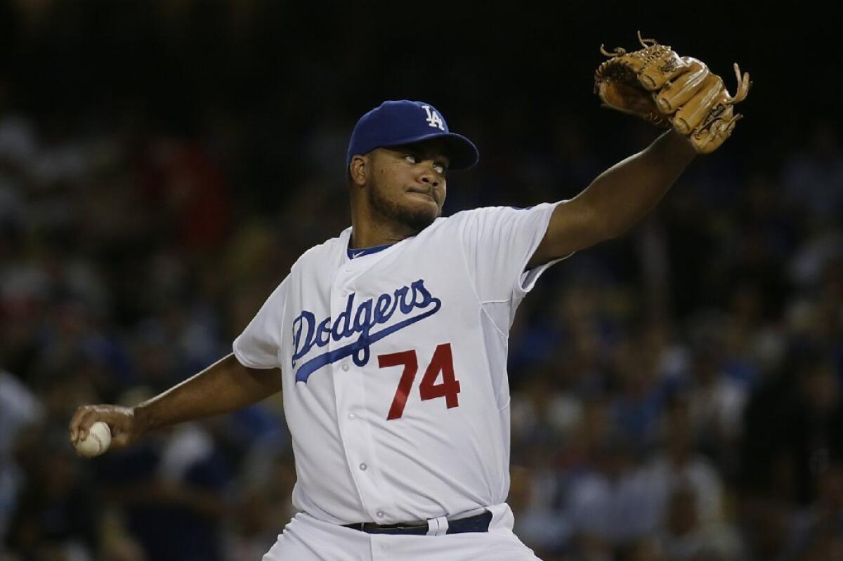 Kenley Jansen was 4-3 with 28 saves and a 1.88 ERA last season.
