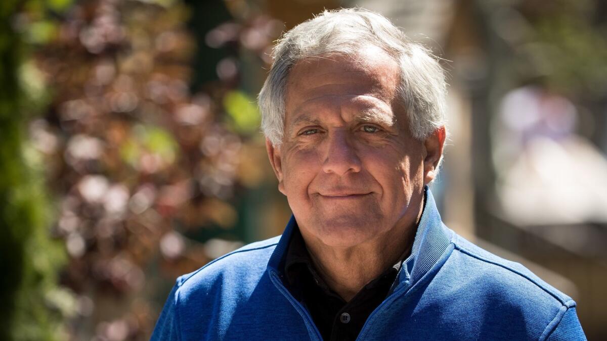 CBS' independent shareholders said they would investigate claims of sexual harassment in advance of an expected report targeting CEO Leslie Moonves, shown earlier this month in Sun Valley, Idaho.