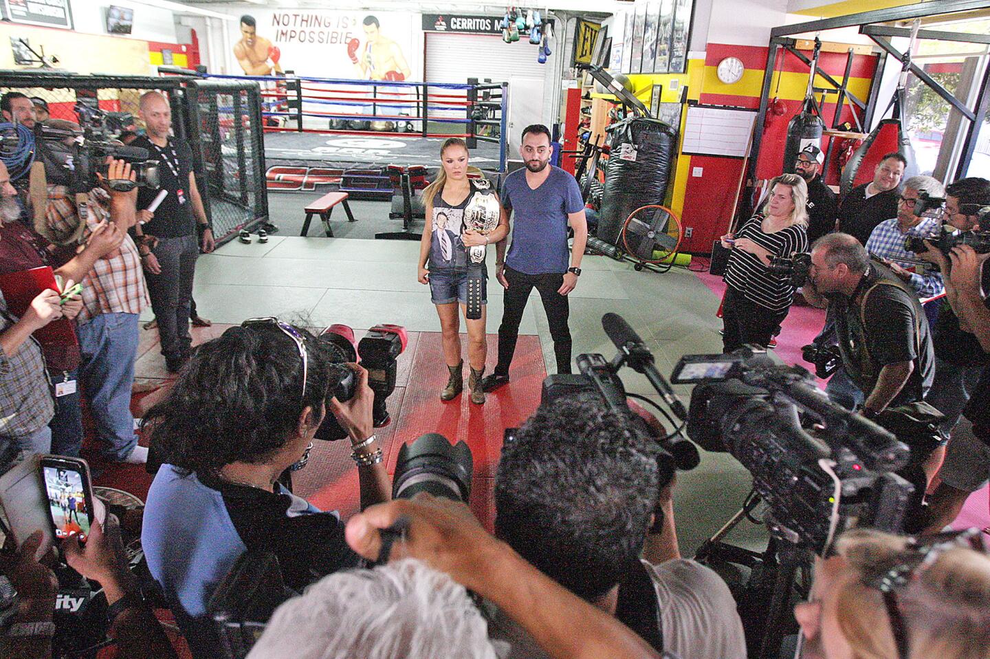 Photo Gallery: Press conference for MMA champion Ronda Rousey