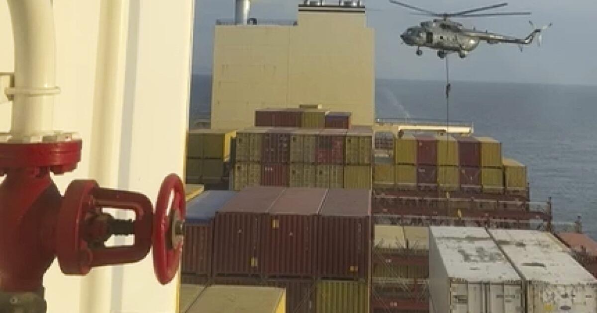 Iran's Revolutionary Guard commandos seize Israeli-linked container ship near Strait of Hormuz