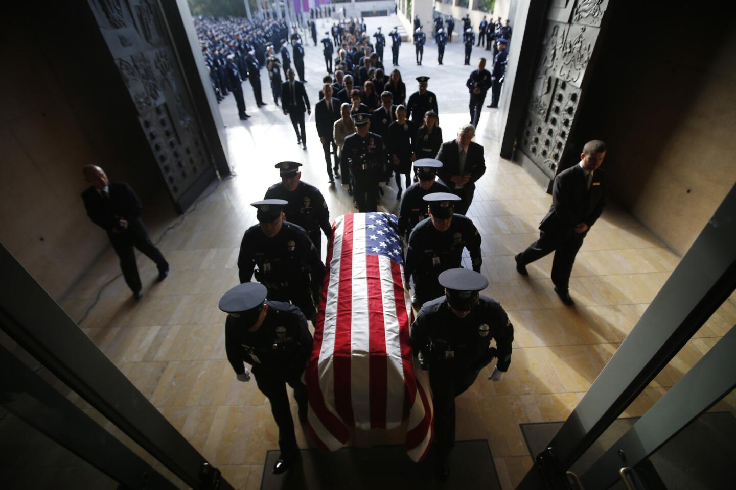 Funeral service for LAPD Officer Nicholas Lee