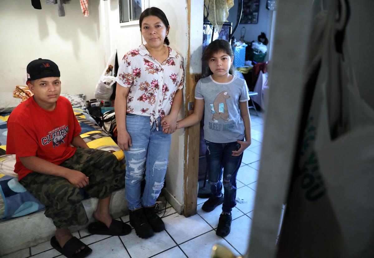 Lucy and two of her children are now living in Los Angeles where they are waiting on their asylum cases.