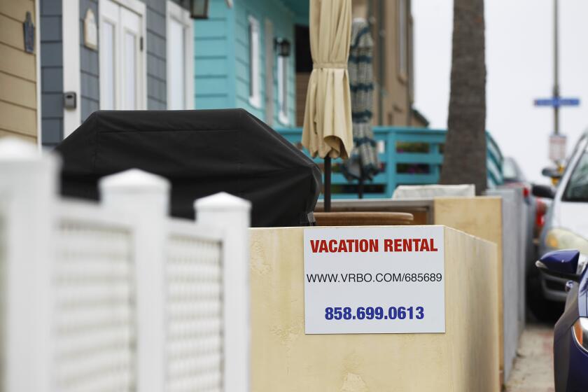 Mission Beach is one of the most popular place for short term rentals in San Diego, shown here on June 13, 2018. (Photo by K.C. Alfred/San Diego Union-Tribune)