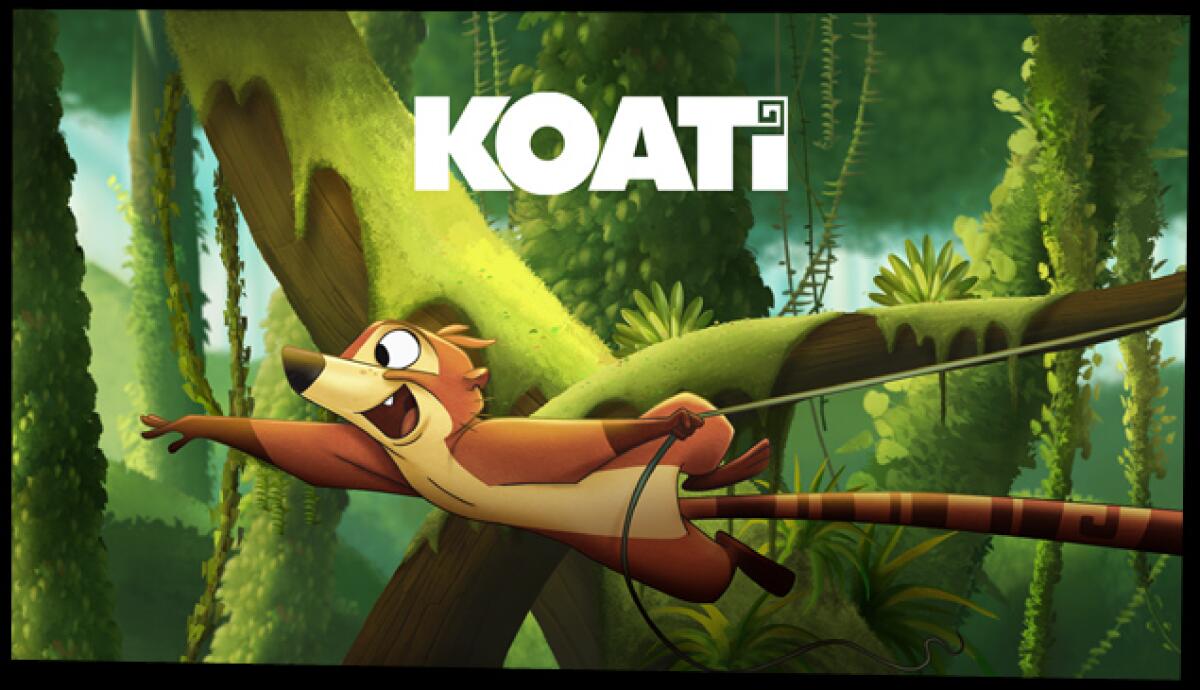 Escena animada de la cinta "Koati".