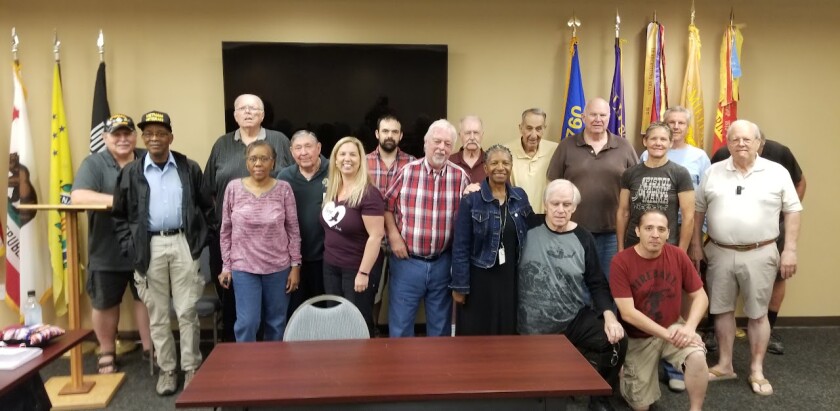 Members of the Veterans' Writing Group of San Diego