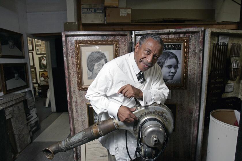 Willie Morrow is a longtime entrepreneur  in his Lemon Grove warehouse. John Gastaldo/Union-Tribune 