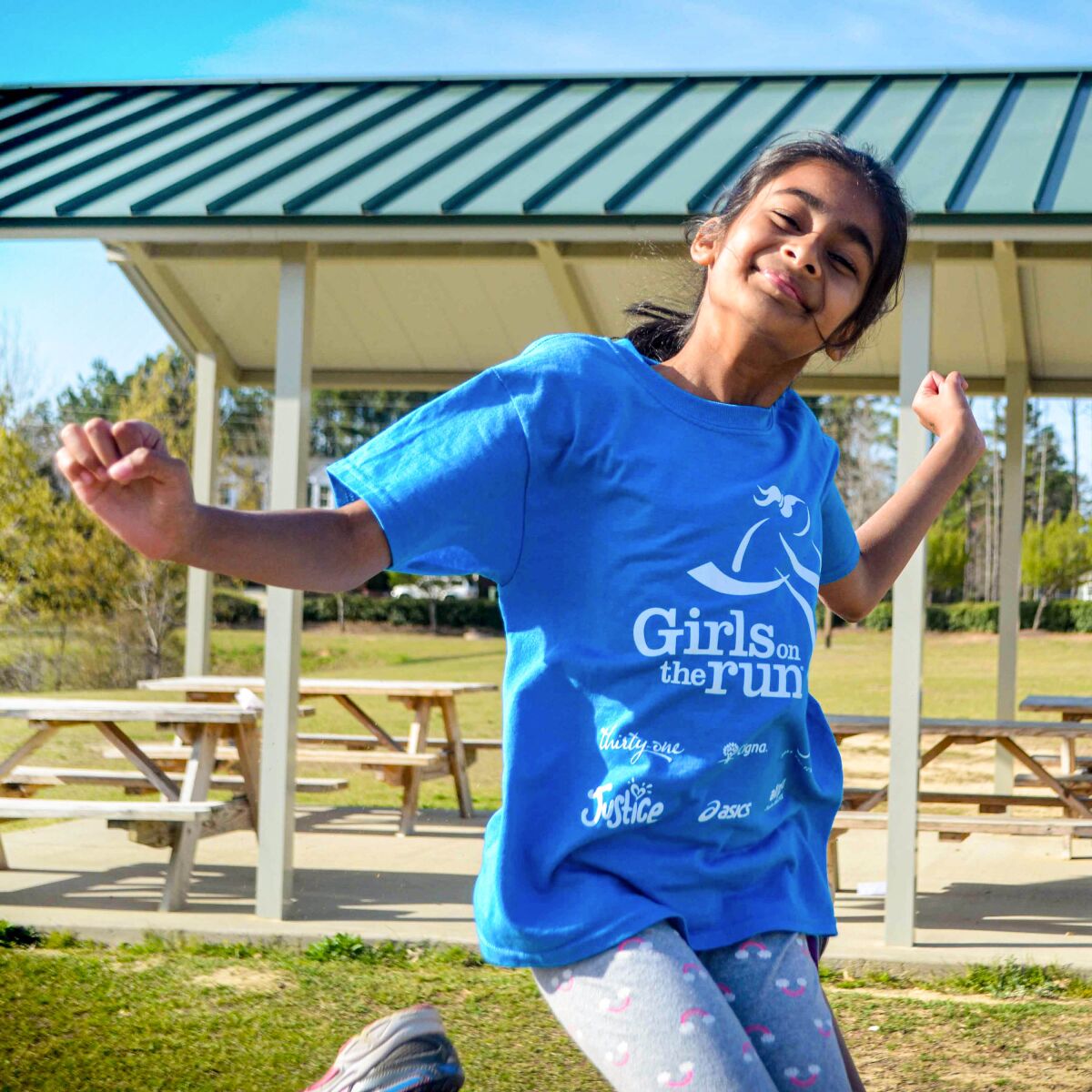 A Girls on the Run participant.