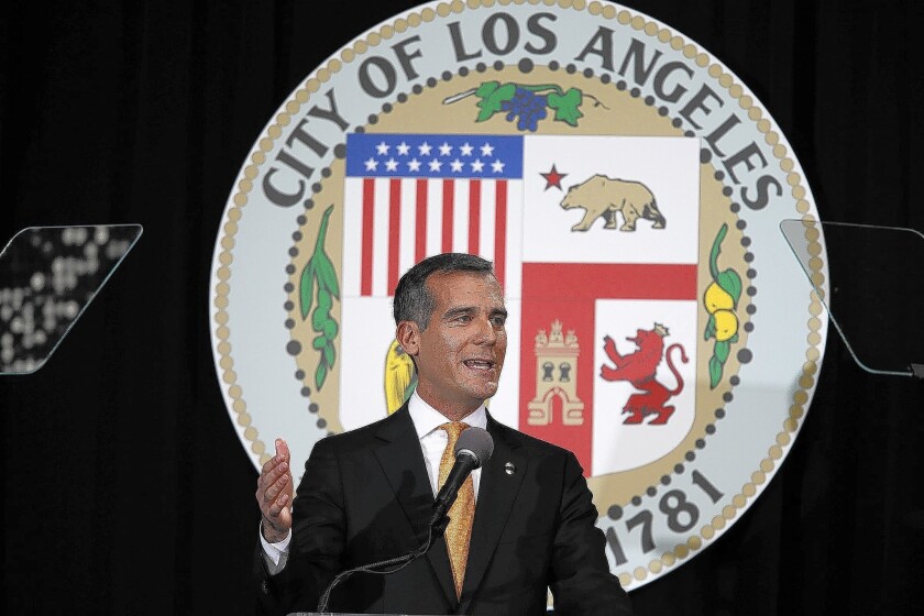 L.A. Mayor Eric Garcetti had lobbied for the city to be included in the federal Promise Zone program.