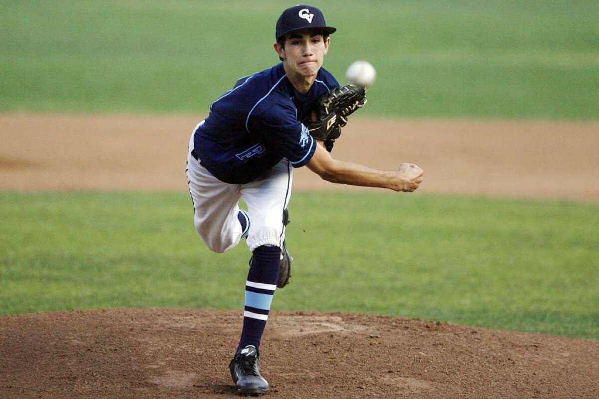 File Photo: Crescenta Valley High pitcher Brian Gadsby is an All-Area first-teamer as a sophomore.