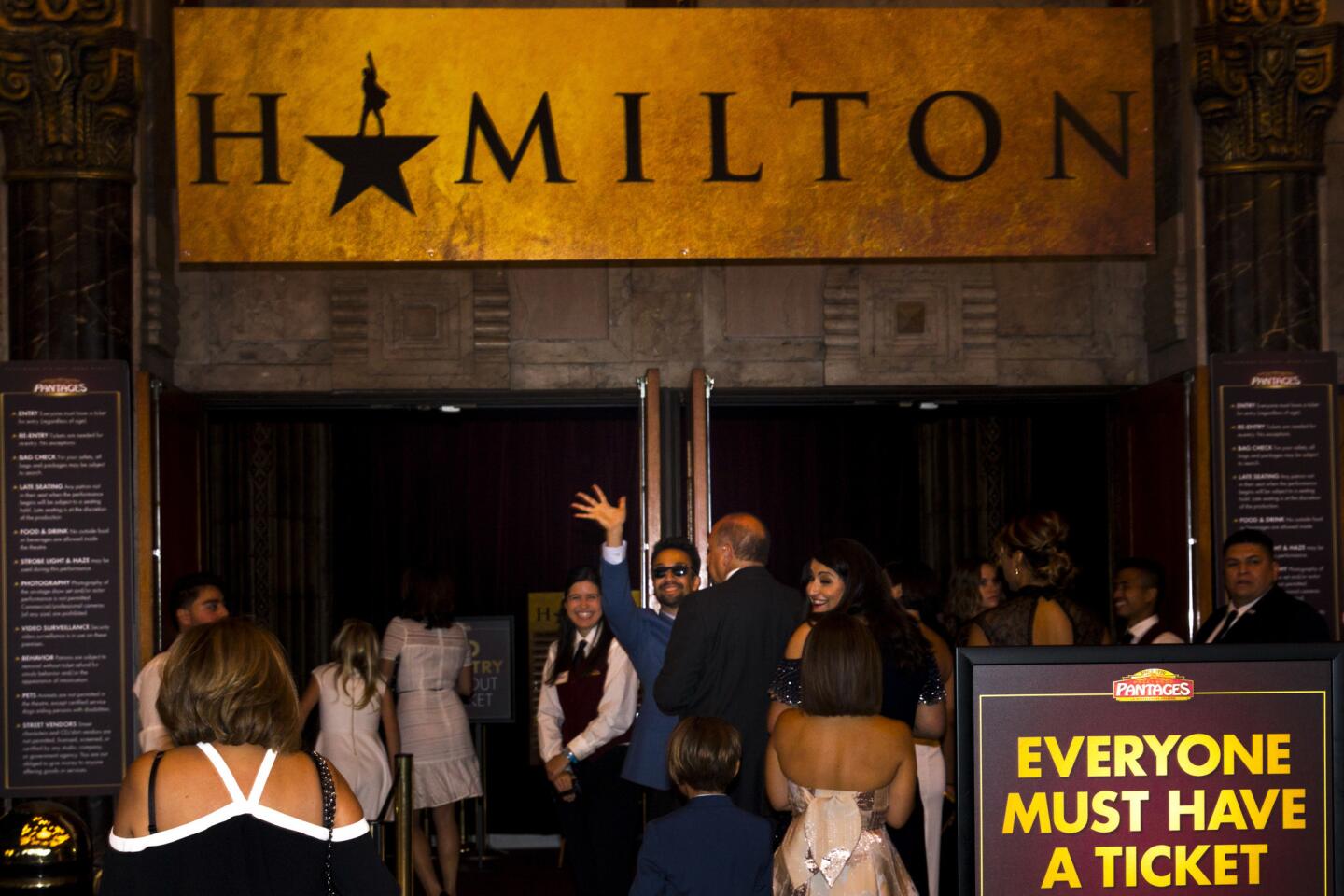 'Hamilton' opens