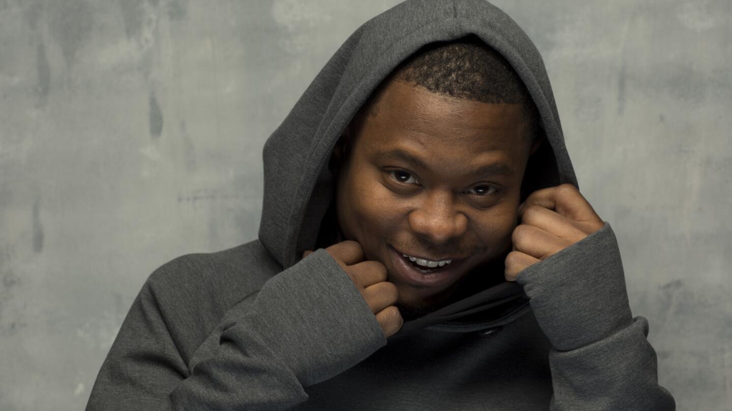 Actor Jason Mitchell, from the film, "Tyrel," photographed in the L.A. Times studio during the Sundance Film Festival in Park City, Utah, Jan. 20, 2018.