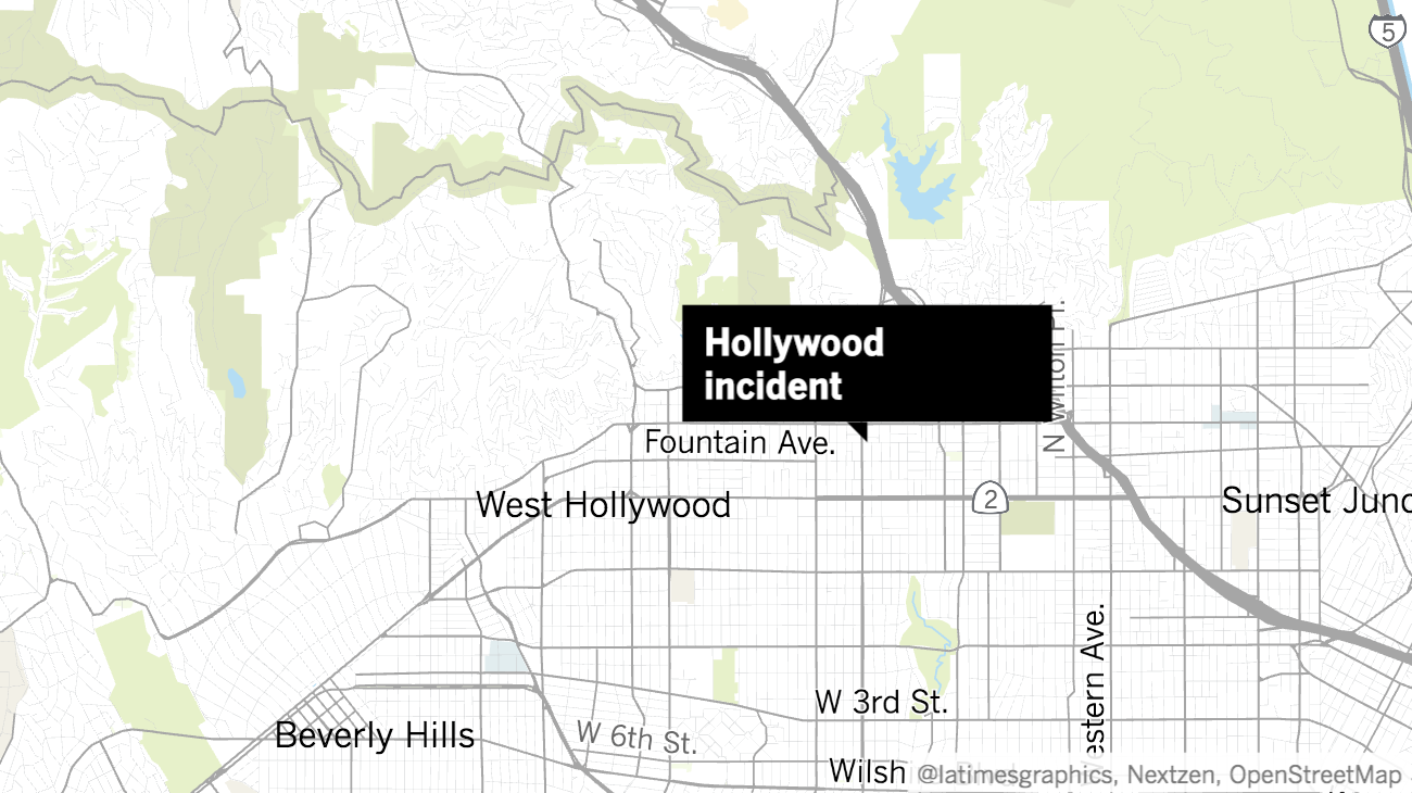 Lapd Officer Injured When Police Shoot Machete Wielding Man In Hollywood Los Angeles Times