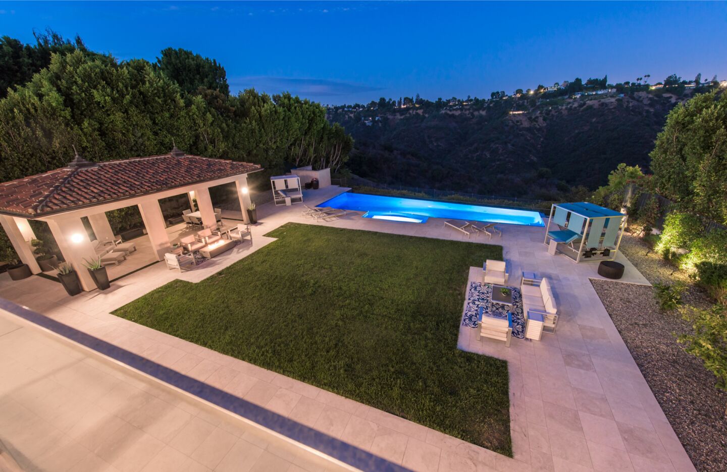 The backyard.