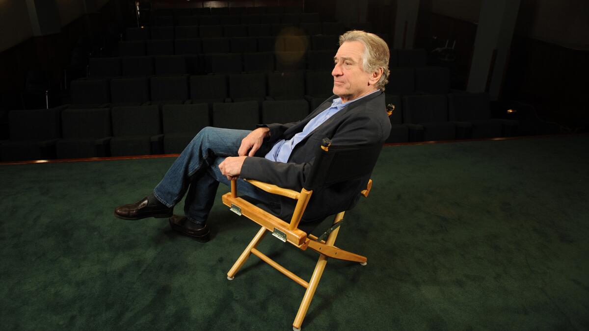 Robert De Niro at the Tribeca Screening Room in Manhattan in January 2013.
