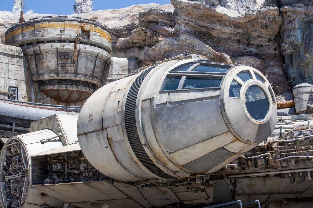 Disney’s Hollywood Studios theme park officially expands to include the planet of Batuu, the far-flung setting for Galaxy’s Edge on Aug. 29, 2019. The Star Wars: Galaxy's Edge at the Disneyland Resort in Anaheim, Calif., was the first location to open on May 29, 2019. (Allen J. Schaben / Los Angeles Times)