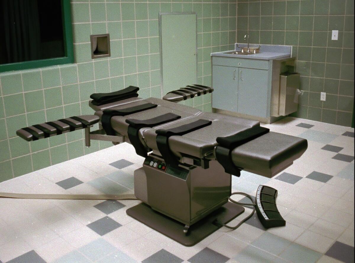 Execution chamber in the U.S. penitentiary in Terre Haute, Ind.