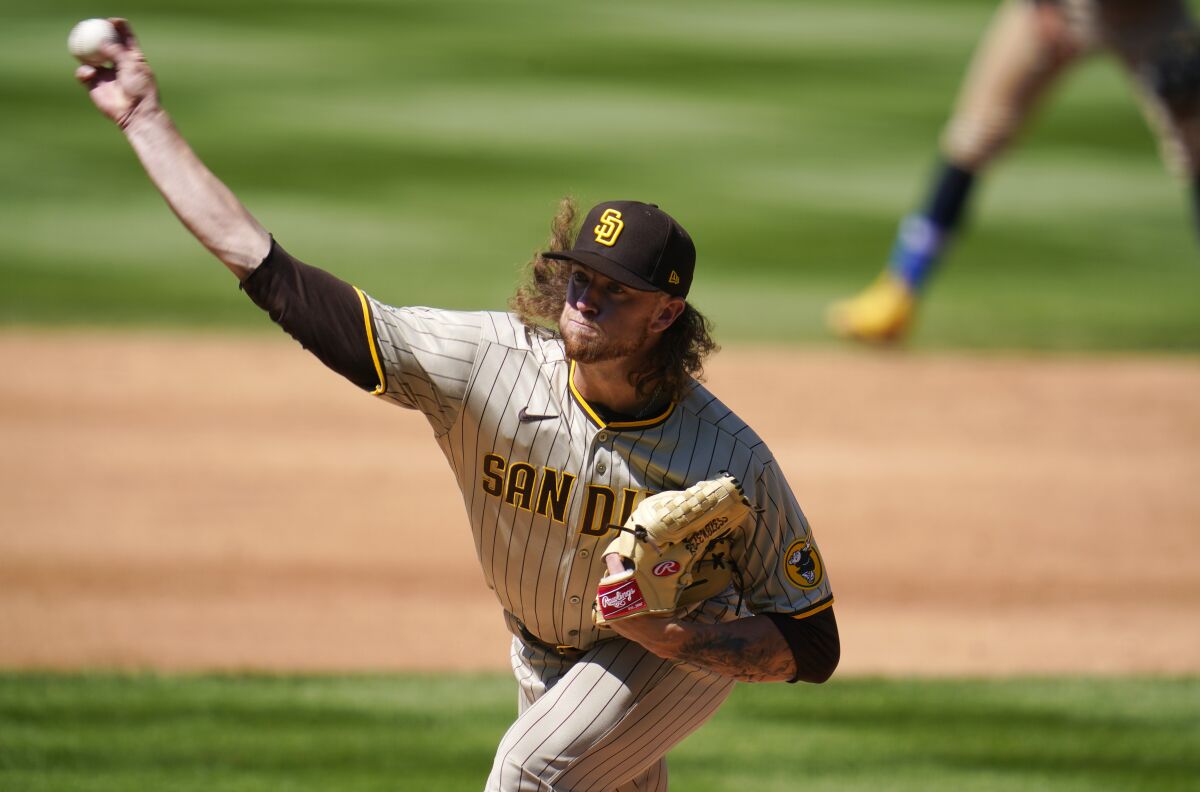 Padres starting pitcher Chris Paddack allowed no earned runs in six innings Sunday against the Colorado Rockies.
