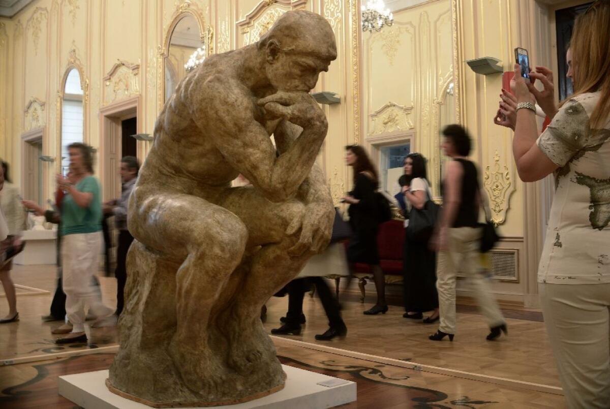 Rodin's "Thinker" probably wasn't pondering how much he'd like to give himself an electric shock.