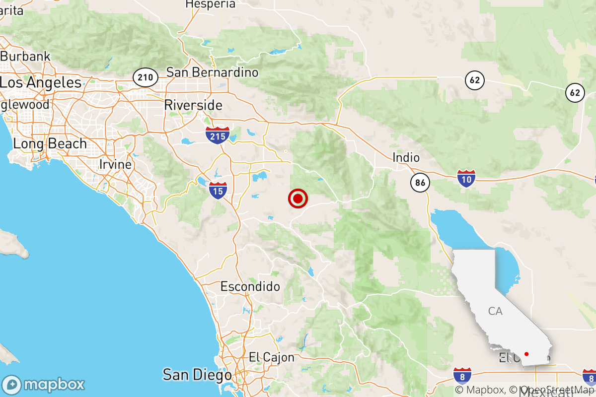 Magnitude 3.6 earthquake strikes near Valle Vista
