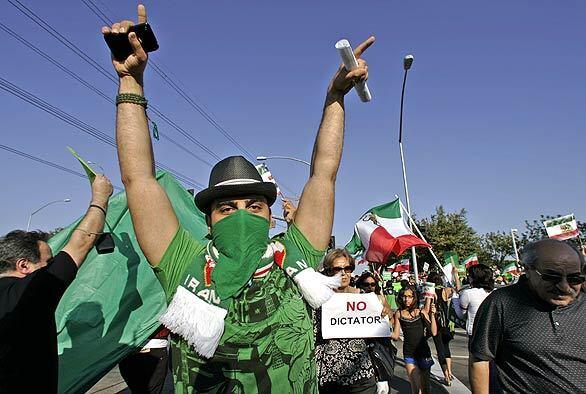 Southland Iranians join protest over presidential vote
