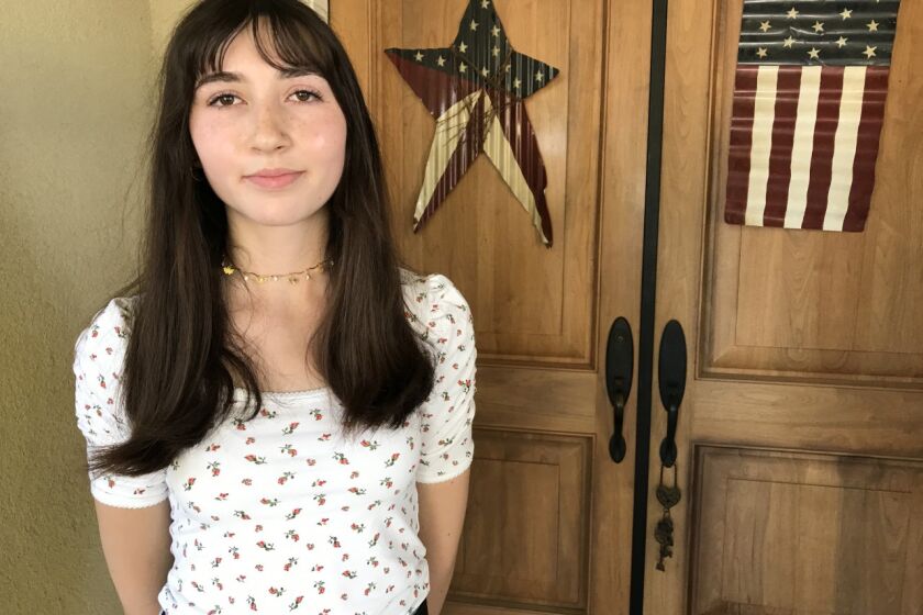 Gabrielle Sunseri, 16, incoming junior at Gilroy High School. She was a volunteer at the festival Sunday, in a section called "Gourmet Alley" when the gunman began shooting. She ended up spending 20 minutes in a freezer truck, with the freezer on, with about 50 other panicked people.